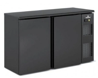 Arrière-bar positif 2 portes pleines battantes 325 L