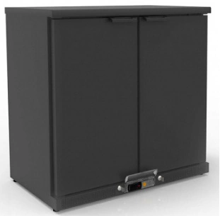 Arriere-bar positif 2 portes pleines battantes