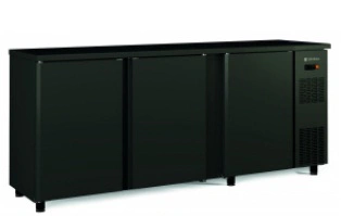 Arrière-bar positif 3 portes pleines battantes 490 L