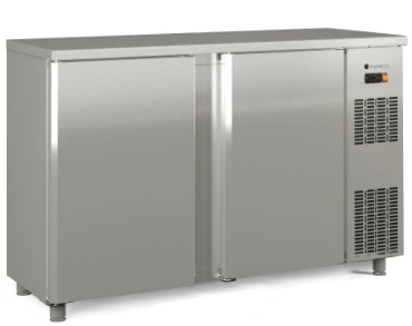Arrière-bar positif 2 portes pleines battantes 325 L