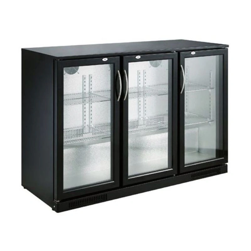 ARRIÈRE BAR RÉFRIGÉRÉE NOIR 3 PORTES