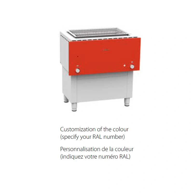 Barbecue à gaz professionnel compact inox