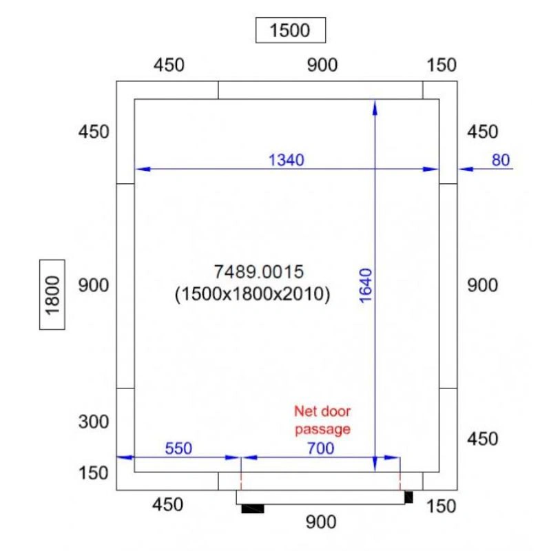 Chambre Froide Positive/Négative - Capacité 4 m³