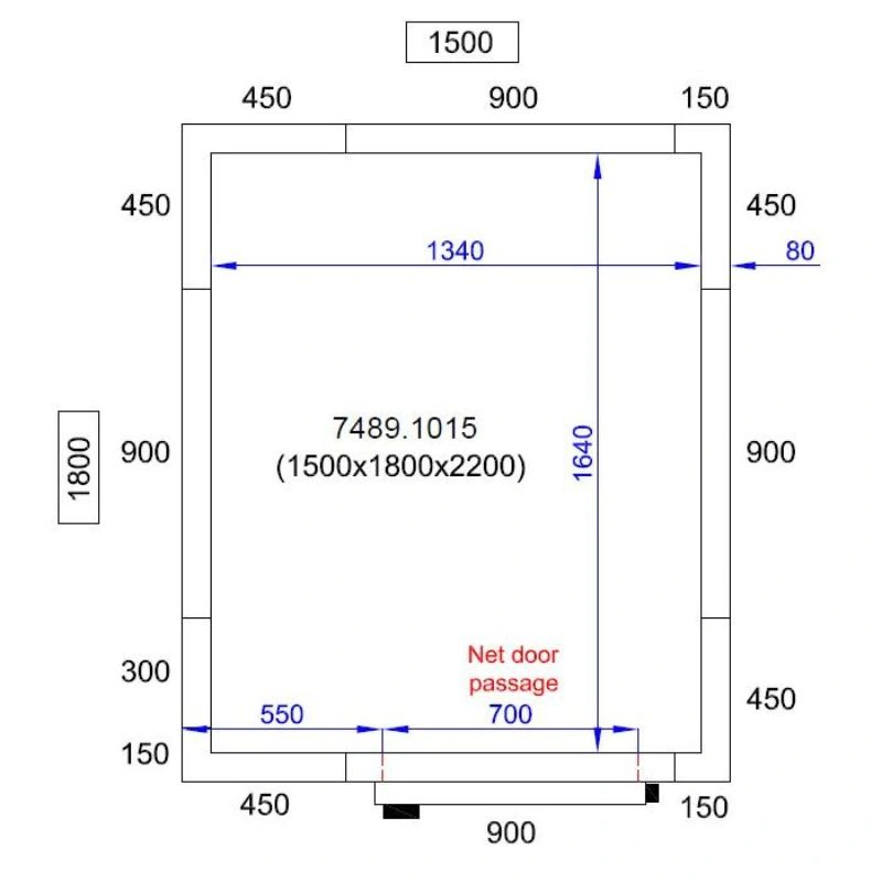 Chambre Froide Positive/Négative - Capacité 4.5 m³