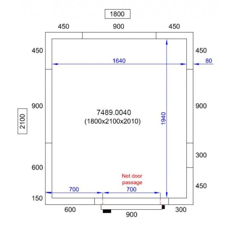 Chambre Froide Positive/Négative - Capacité 5.3 m³