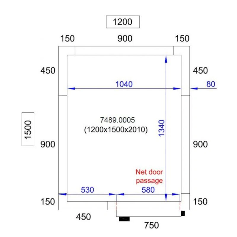 Chambre Froide Positive/Négative - Capacité 2.6 m³