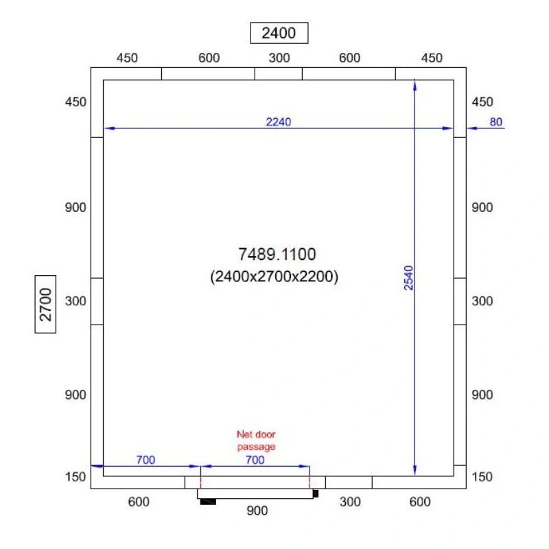 Chambre Froide Positive/Négative - Capacité 11.6 m³
