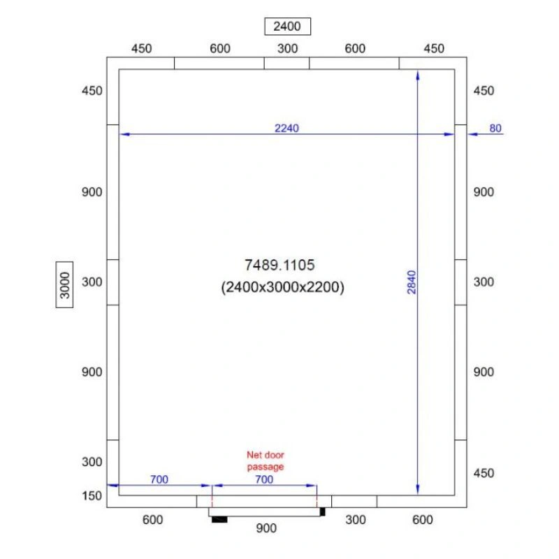 Chambre Froide Positive/Négative - Capacité 13 m³