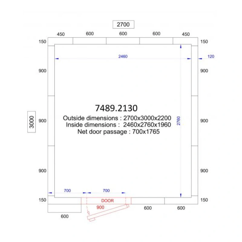 Chambre Froide Positive/Négative - Capacité 13.3 m³