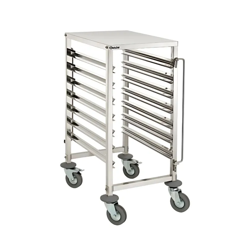 Chariot glissières avec table 7 niveaux GN 1/1
