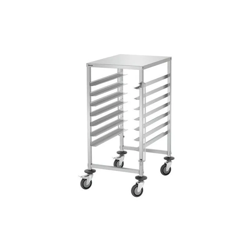 Chariot glissières avec table 7 niveaux GN 600/400