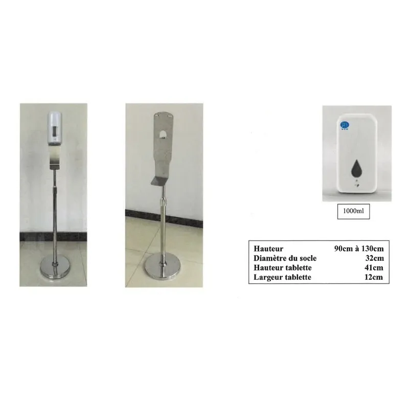 Colonne de désinfection avec distributeur auto