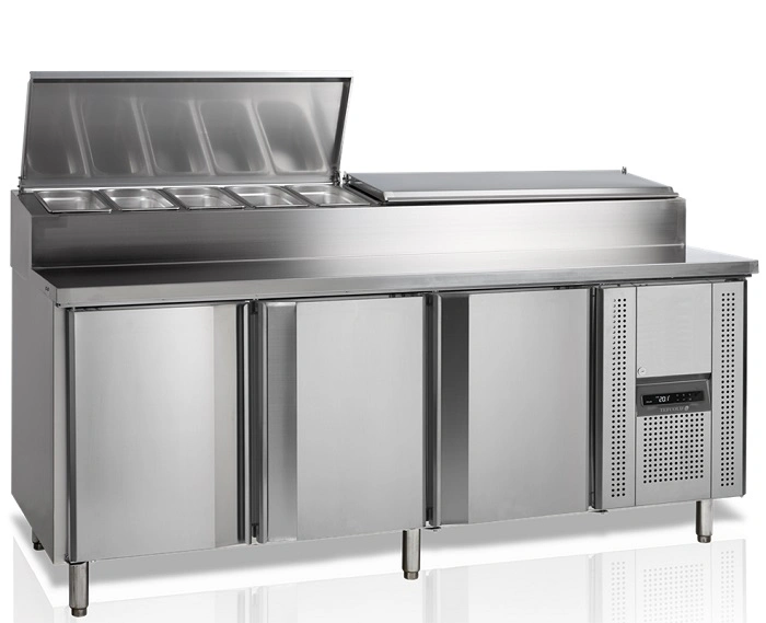 Comptoir de préparation de sandwich 3 portes -497L