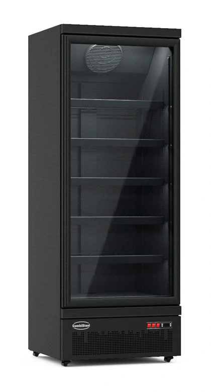 CONGÉLATEUR 1 PORTE EN VERRE NOIR JDE-600F BL