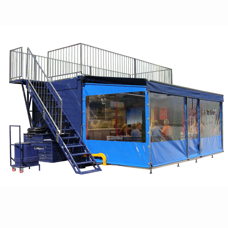 Container restaurant avec terrasse