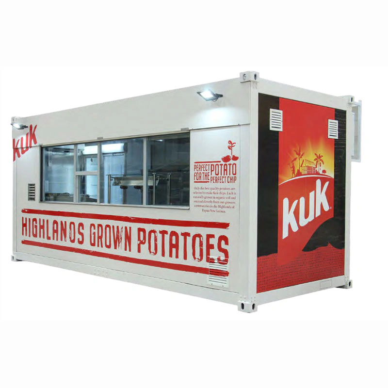Conteneur Restaurant à volets roulants