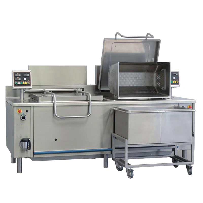 Cuiseur automatique à double cuve VAPEUR INDIRECTE 220+220L