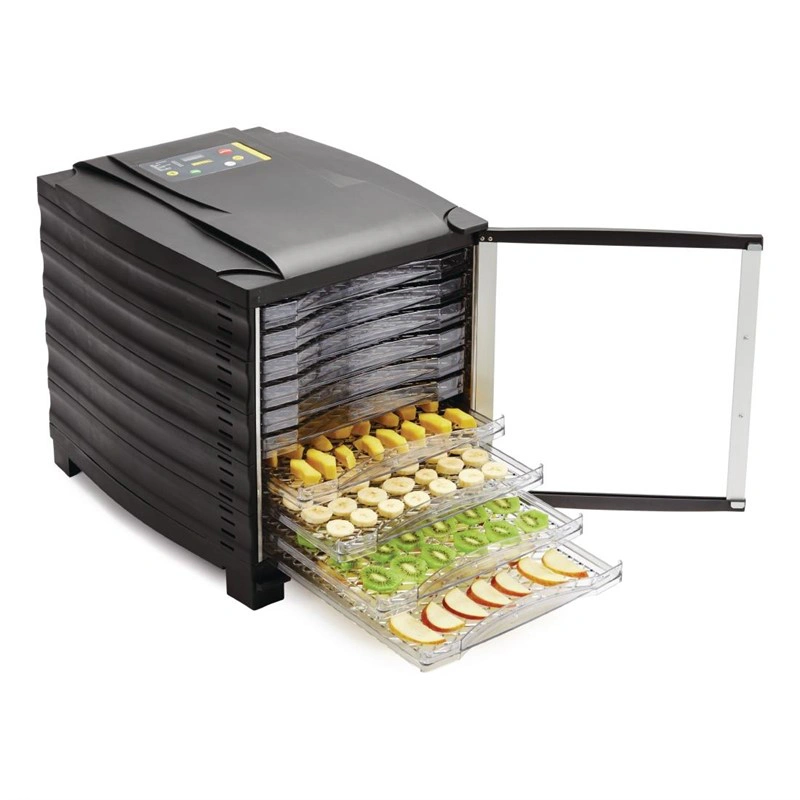 Déshydrateur 10 plateaux avec minuterie et porte