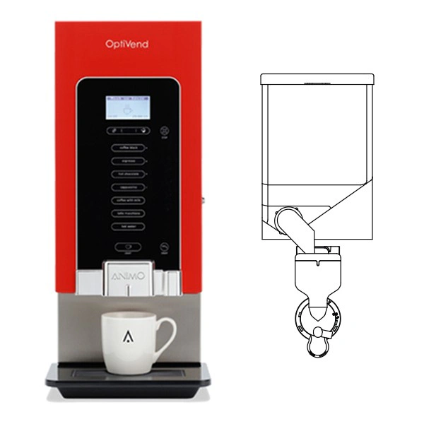 Distributeur chocolat 1 bac 5.1 L OPTIVEND ANIMO