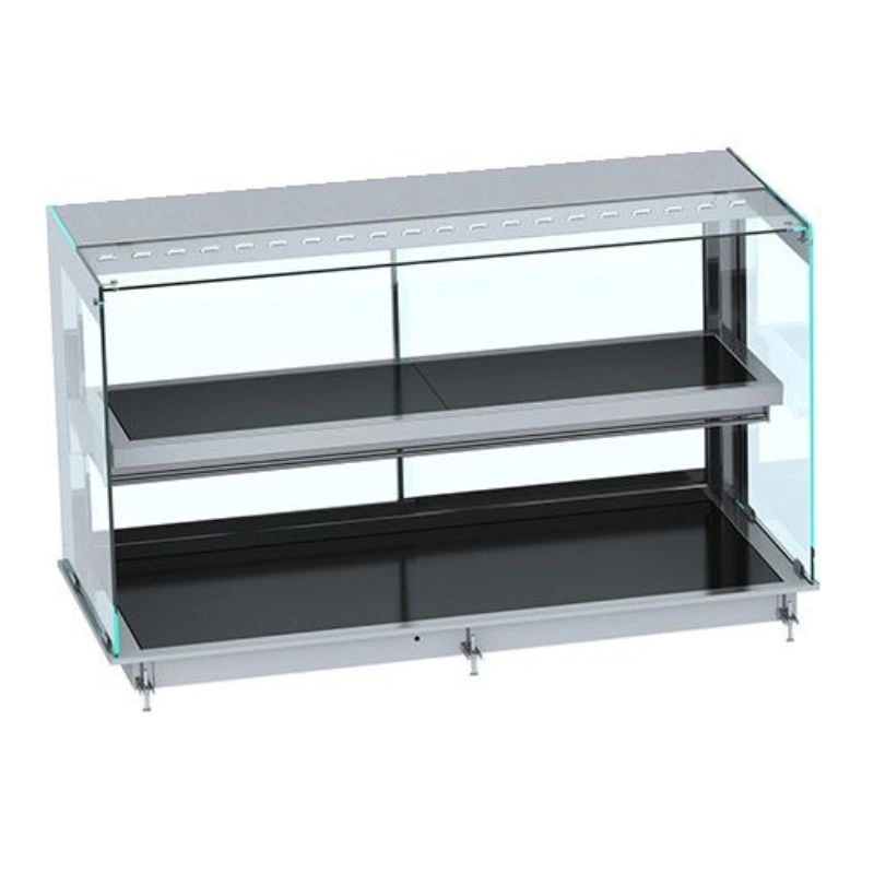 DROP-IN VITRINE CUBIQUE CHAUFFANTE AVEC PLAQUE VITRO CERAMIQUE NOIR 5/1