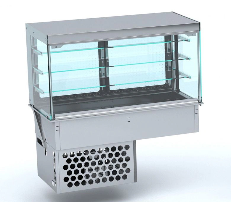 DROP-IN VITRINE CUBIQUE RÉFRIGÉRÉE - FERMÉ 4/1