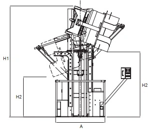 Elevateur-Renverseur de cuve 415V -Reversement 300