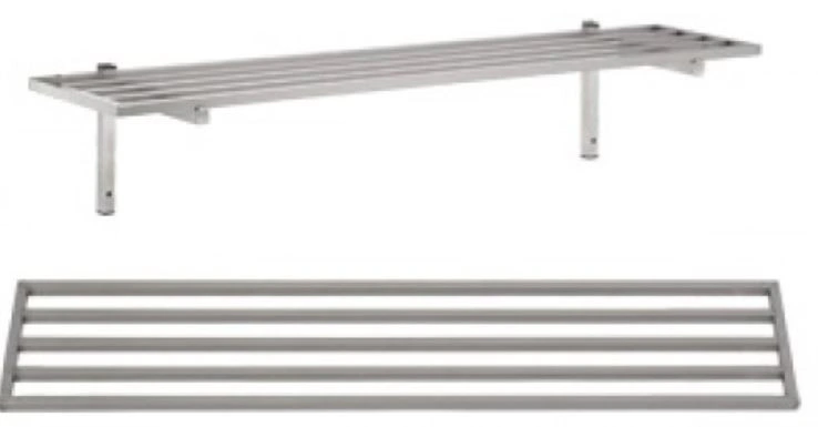 Étagère murale tubulaire inox 1000x300mm