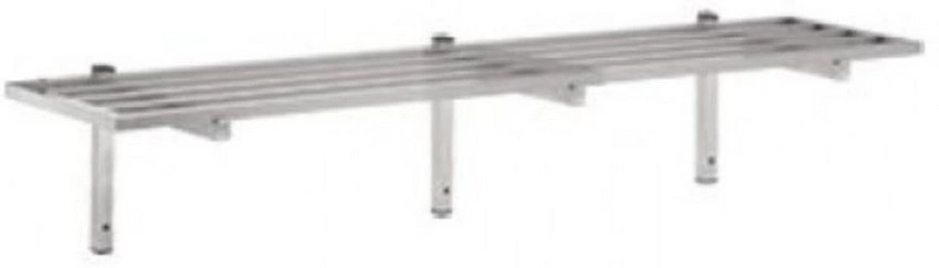 Étagère murale tubulaire inox 2000x300mm