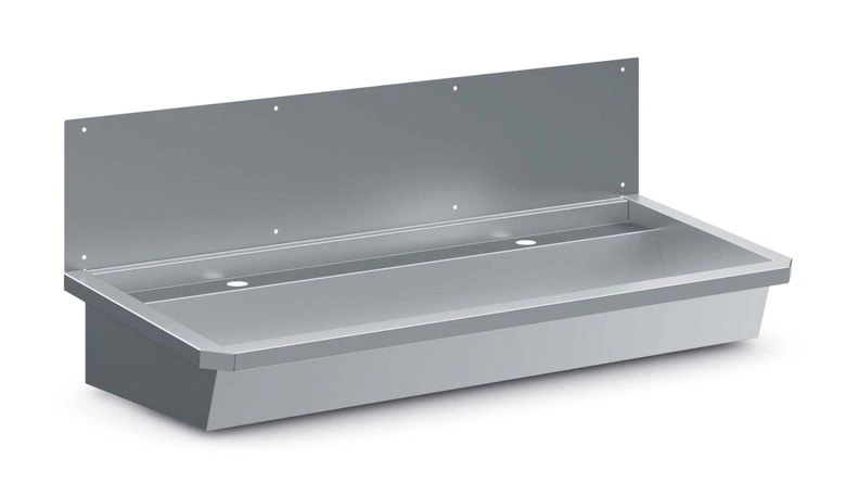 ÉVIER INOX 1 ROBINET 1200MM BOUCHON DE VIDANGE ET COUVERCLE ANTI-ÉCLABOUSSURES INCLUS