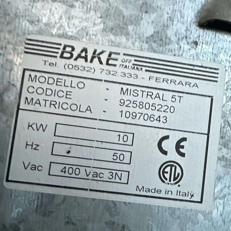 Four 400x800 Mistral 5Télectrique d'occasion