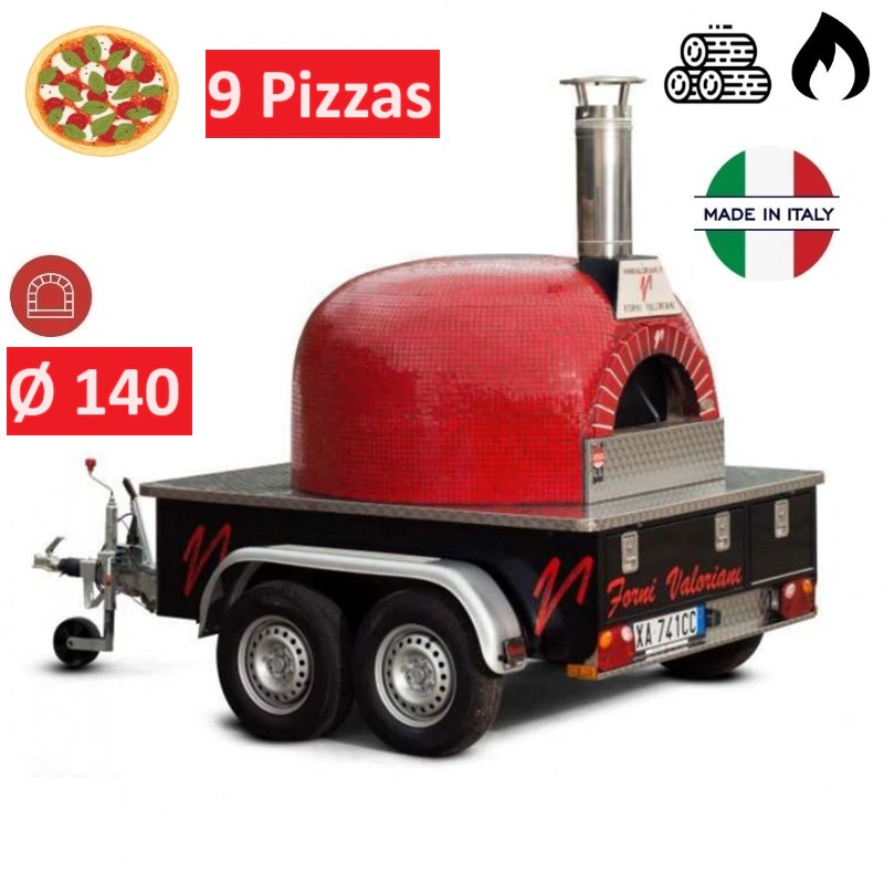 Four à pizza Bois ou GAZ professionnel 140 TRAILER