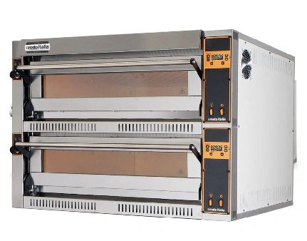 Four a pizza electrique 2 chambes 8 pizzas TECPRO