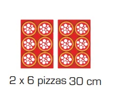 Four à pizza gamme CL 2 chambres 12 pizzas