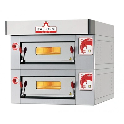 Four à pizza gamme CL 2 chambres 12 pizzas inox