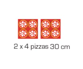 Four à pizza gamme TEKNO 2 chambres 8 pizzas