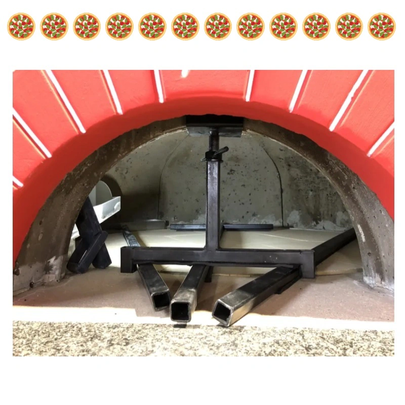 Four à pizza rotatif gaz et bois 12 pizzas