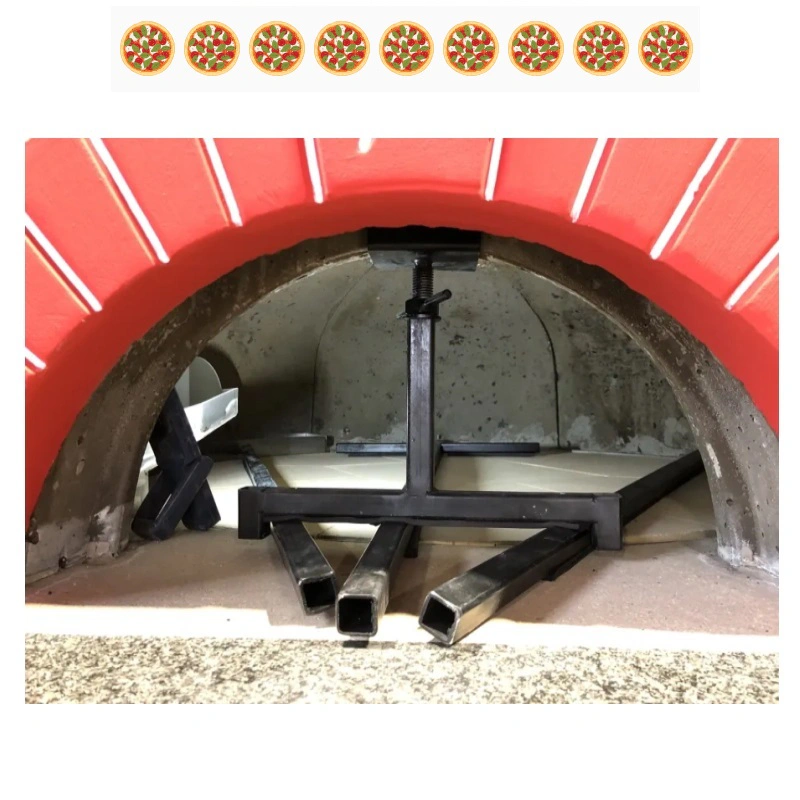 Four à pizza rotatif mixte Bois et Gaz 9 pizzas