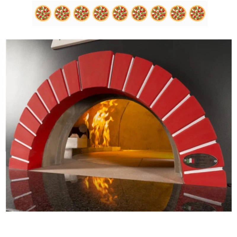Four à pizza rotatif mixte Bois et Gaz 9 pizzas
