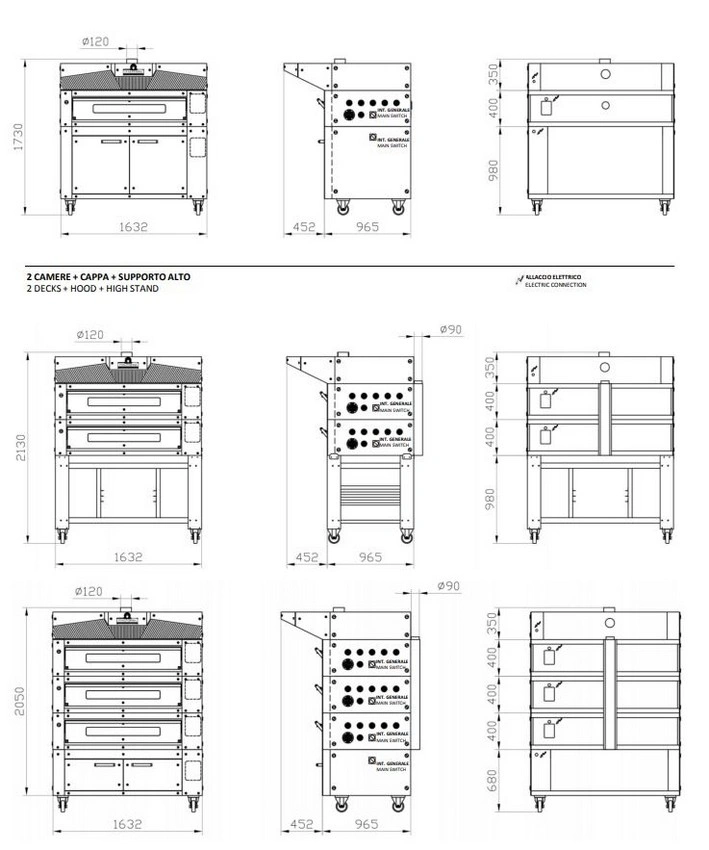 Four à sole élèctrique à pizza 1 chambre