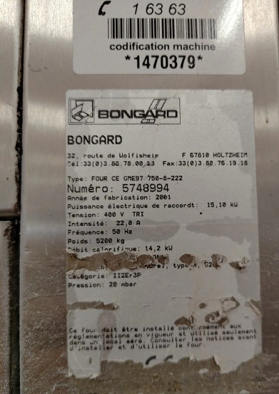 Four a sole gaz 8 bouches d'Occasion