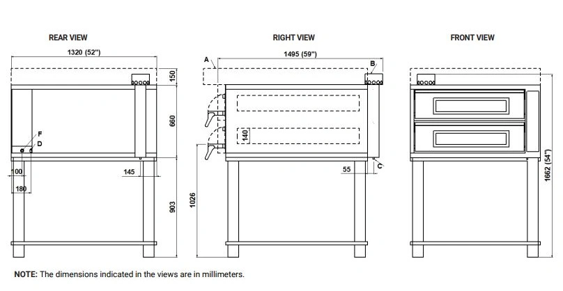 Four à sole modulaire électrique 9x2 pizzas