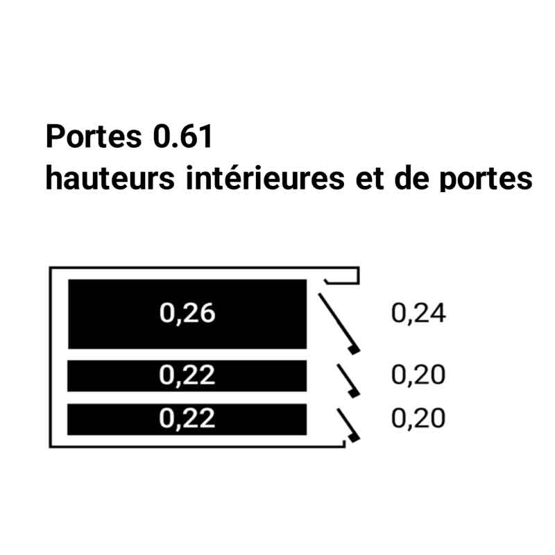 Four Anelar 3 étages 2 chambres – 220/220/260 mm