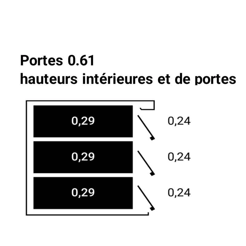 Four Anelar 3 étages 3 chambres hauteur 290 mm
