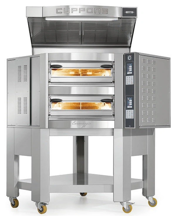 Four angulaire electrique 2 chambres 10 pizzas