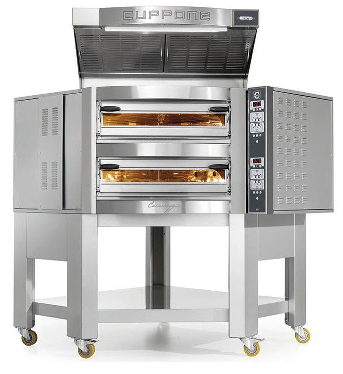 Four angulaire electrique 2 chambres 16 pizzas