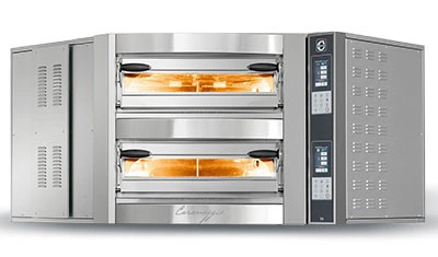 Four angulaire electrique 2 chambres 16 pizzas