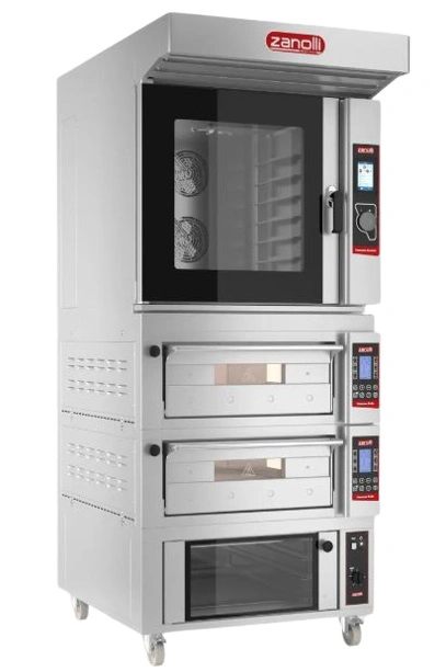 Four combiné électrique 2 chambres avec support