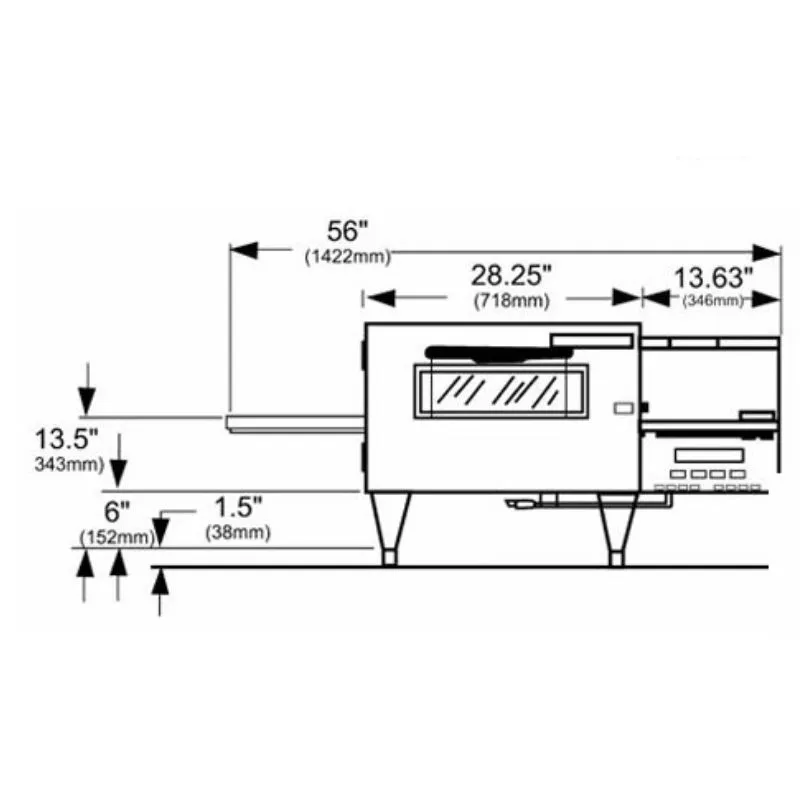 Four Convoyeur Gaz 1100 Series Impinger®