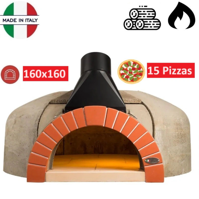 Four en kit gaz ou bois 15 pizzas 160x160 cm