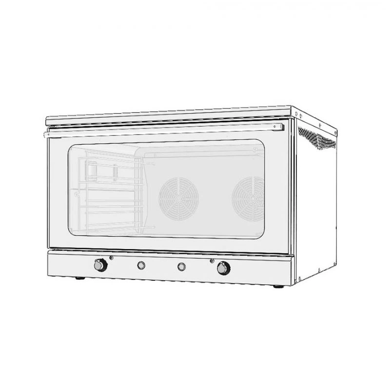 Four manuel à double ventilateur 4 niveaux